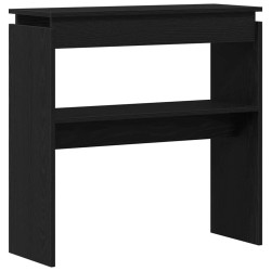 Table console Chêne noir 80 x 30 x 80 cm Bois d'ingénierie 581642581642