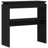 Table console Chêne noir 80 x 30 x 80 cm Bois d'ingénierie 581642581642