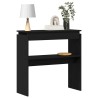 Table console Chêne noir 80 x 30 x 80 cm Bois d'ingénierie 581642581642
