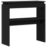 Table console Chêne noir 80 x 30 x 80 cm Bois d'ingénierie 581642581642