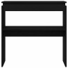 Table console Chêne noir 80 x 30 x 80 cm Bois d'ingénierie 581642581642