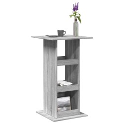Table de bar avec rangement sonoma gris bois d'ingénierie 581648581648