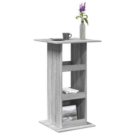 Table de bar avec rangement sonoma gris bois d'ingénierie 581648581648