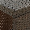 Table de bar avec rangement Marron 120x60x110 cm Résine tressée 581649581649