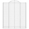 Paniers à gabions arqués 4 pcs 200x50x220/240 cm Fer galvanisé 581650581650