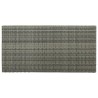 Table de bar avec rangement Gris 120x60x110 cm Résine tressée 581651581651