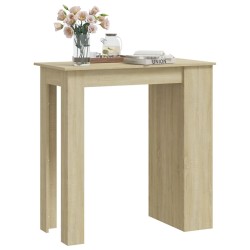 Table de bar avec rangement Chêne sonoma 102x50x103,5 cm 581652581652