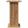 Table de bar avec rangement chêne artisanal bois d’ingénierie 581654581654