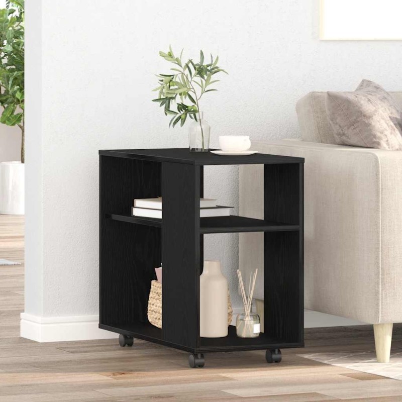 Table d'appoint en chêne noir 70 x 35 x 60 cm Bois d'ingénierie 581658581658