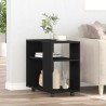 Table d'appoint en chêne noir 70 x 35 x 60 cm Bois d'ingénierie 581658581658