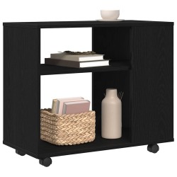 Table d'appoint en chêne noir 70 x 35 x 60 cm Bois d'ingénierie 581658581658