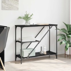 Table console Chêne noir 88,5 x 30 x 75 cm Bois d'ingénierie 581660581660