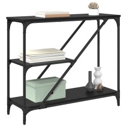 Table console Chêne noir 88,5 x 30 x 75 cm Bois d'ingénierie 581660581660