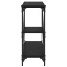 Table console Chêne noir 88,5 x 30 x 75 cm Bois d'ingénierie 581660581660