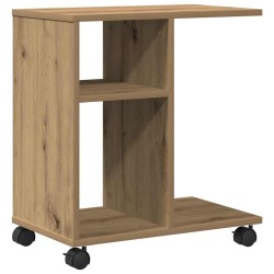 Table d'appoint chêne artisanal 50 x 30 x 55 cm 581661581661