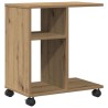 Table d'appoint chêne artisanal 50 x 30 x 55 cm 581661581661