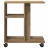 Table d'appoint chêne artisanal 50 x 30 x 55 cm 581661581661