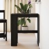Table de bar avec étagères en chêne noir 90x40x103,5 cm bois d'ingénierie 581675581675