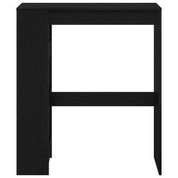 Table de bar avec étagères en chêne noir 90x40x103,5 cm bois d'ingénierie 581675581675
