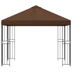 Pavillon 3 x 3 m Marron Polyester et Acier 190 gsm 581678581678