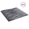 Panneaux muraux 12 pcs Gris pierre 50 x 50 cm Mousse XPS 581679581679