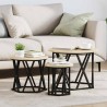 Table d'appoint empilable 3 pcs Chêne Sonoma 581680581680