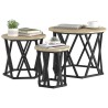 Table d'appoint empilable 3 pcs Chêne Sonoma 581680581680