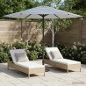 Parasol de jardin 230 x 230 cm Polyester Rectangulaire 581683581683