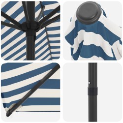 Parasol de jardin 230 x 230 cm Polyester Rectangulaire 581683581683