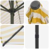 Parasol de jardin 270 x 270 cm Polyester Rectangulaire 581684581684