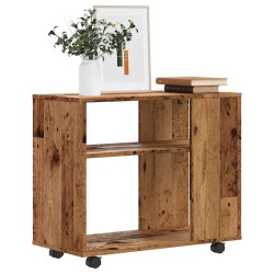 Table d'appoint vieux bois 70x35x55 cm bois d'ingénierie 581686581686
