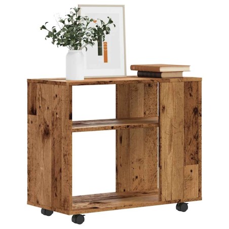 Table d'appoint vieux bois 70x35x55 cm bois d'ingénierie 581686581686