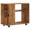 Table d'appoint vieux bois 70x35x55 cm bois d'ingénierie 581686581686