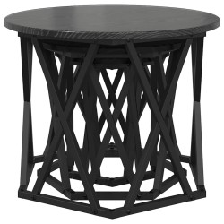 Table d'appoint empilable 3 pcs Chêne noir 581702581702