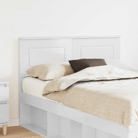Tête de lit Blanc Brillant Bois d'ingénierie 581706581706