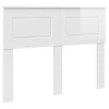 Tête de lit Blanc Brillant Bois d'ingénierie 581706581706