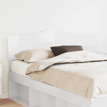 Tête de lit Blanc Brillant Bois d'ingénierie 581707581707