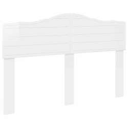 Tête de lit Blanc Brillant Bois d'ingénierie 581707581707