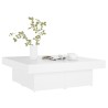 Table basse blanc 90x90x28 cm bois d'ingénierie 581709581709