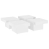 Table basse blanc 90x90x28 cm bois d'ingénierie 581709581709