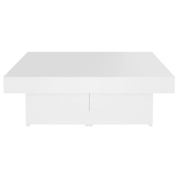 Table basse blanc 90x90x28 cm bois d'ingénierie 581709581709