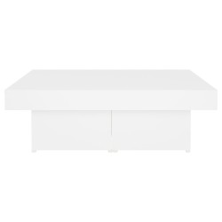 Table basse blanc 90x90x28 cm bois d'ingénierie 581709581709