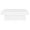 Table basse blanc 90x90x28 cm bois d'ingénierie 581709581709