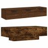 Table basse chêne fumé 100x49,5x31 cm bois d'ingénierie 581714581714
