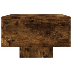 Table basse chêne fumé 100x49,5x31 cm bois d'ingénierie 581714581714