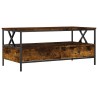 Table basse chêne fumé 100x51x45 cm bois d'ingénierie 581715581715