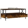 Table basse chêne fumé 100x51x45 cm bois d'ingénierie 581715581715