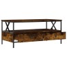 Table basse chêne fumé 100x51x45 cm bois d'ingénierie 581715581715