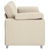 Sofa 2 places Beige 180 cm Tissu en lin mélangé 581716581716