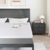 Surmatelas Blanc 200 x 200 cm Tissu en Tricot 581726581726